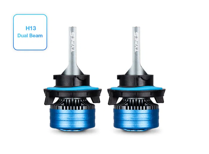 LM532929-1 – PROJECT X Driving/ Fog Light Bulb, H13 LED Dual Beam 3817 Lumens 6500K Light Color Temperature 12/ 24 Vo...